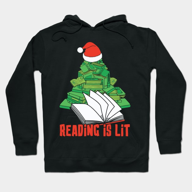 Reading is lit Hoodie by MZeeDesigns